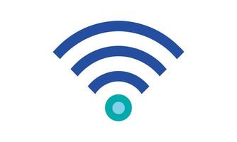Wireless network connection signal icon design vector