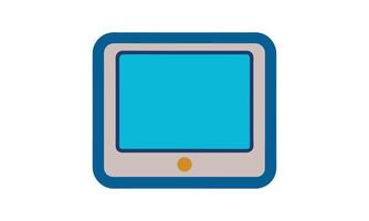 Simple tablet icon digital device technology gadget vector