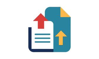 Uploading documents data transfer file sharing vector