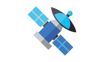 Modern satellite icon space technology design vector