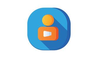 profile icon button vector