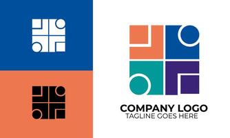 Unique Abstract Shape Logo for Distinctive Brand Identity vector