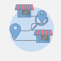 How to use google maps for your ecommerce store vector