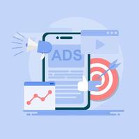 How to create ads for mobile devices vector
