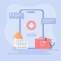 How to create a mobile app for healthcare vector