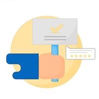 How to use the feedback app in your business vector