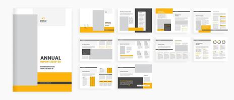 annual report template vector