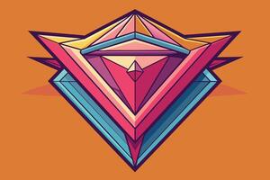 Harmonious blend of soft and sharp edges vector