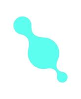 Y2K abstract metaball Shape. Modern blob shape in a retro style. Unique design pattern, cool icon, trendy element for decoration or poster. Geometric figure evokes 90s nostalgia. vector