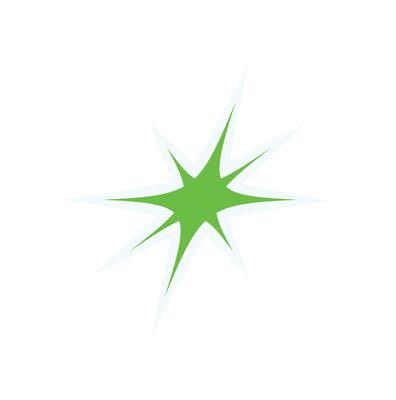 Y2K abstract star sticker. Retro symbol with a modern aesthetic. Decorative shape, 90s graphic element, perfect for trendy streetwear and nostalgic designs.