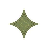 Bold brutalist star icon. Abstract shape with a simple grunge texture. Minimal element, y2k style, and contemporary brutalism. Perfect for modern projects, decorative features, and artistic vector