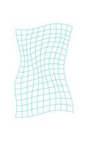 Y2k 3d wireframe wave, cyber tech abstract net structure icon, brutal art neon wire frame form symbol, futuristic geometric mesh figure graphic, y2k trendy grid pattern element object. vector