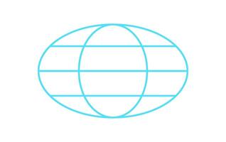 Y2k mesh globe icon, 90s retro neon grid figure illustration, y2k geometric net form graphic, cyberpunk trendy wire frame shape icon, cyber tech geometry mesh structure symbol. vector