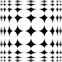 Square divided into an outgoing grid along the golden ratio, with inscribed circles. An optical illusion. lens effect pattern. Op art black and white style. Abstract distortion background vector