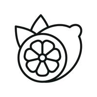 Lemon icon perfect for lemonade stand logos fruit themed prints and cafe branding vector