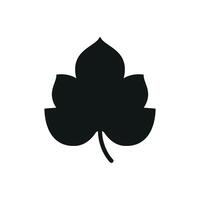 Clean grape leaf design ideal for green themes, food brands, or nature projects. vector