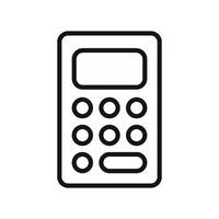 3D calculator icon for modern UI infographics and educational designs vector