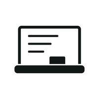 Outline blackboard icon for clean school UI minimal class visuals and learning tools vector