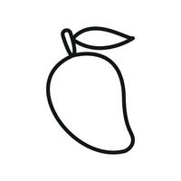 Cartoon mango icon for playful designs juice promotions and fruity web content vector