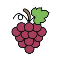Modern grape icon for juice bar menus organic shop ads and fruity creative projects vector