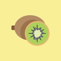 Fresh kiwi icon perfect for juice labels wellness ads and eco friendly graphics vector