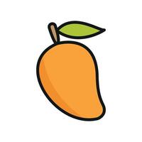 Bright mango icon perfect for juice labels organic snacks and fruity marketing visuals vector
