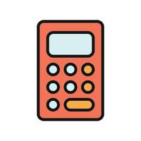 Calculator icon for school websites online learning and math tutorial pages vector