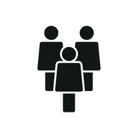 Minimal group icon for clean design templates user interface and network content vector