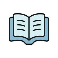 Open book icon perfect for study guides online courses and academic visuals vector