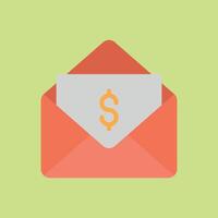 Flat envelope icon perfect for contact pages newsletter visuals and mailing lists vector