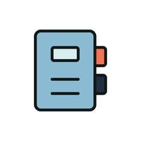 Simple binder icon perfect for admin dashboards report designs and filing systems vector