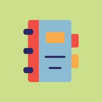 Bold binder icon for office supply branding paperwork graphics and admin resources vector