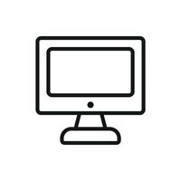 Computer icon for tech apps software websites and digital workspace visuals vector