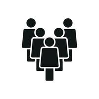 Group of people icon for community platforms teamwork visuals and social network apps vector