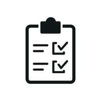 Flat clipboard icon for business dashboards to do lists and admin tools vector