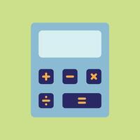 Calculator icon for spreadsheet templates accounting visuals and office content vector