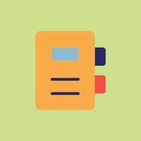Binder icon for office tools school documents and file organization visuals vector