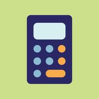 Digital calculator icon for app interfaces business tools and number tracking vector
