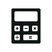 Calculator icon for online exam tools virtual classrooms and math support apps vector