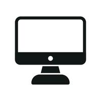 Flat computer icon perfect for online learning IT services and business platforms vector
