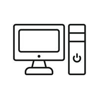 Computer icon for coding apps software tutorials and programming visuals vector