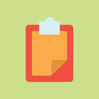 Bold clipboard icon for report templates office branding and schedule visuals vector