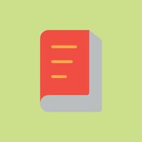 Flat book icon for e learning tools digital libraries and knowledge apps vector