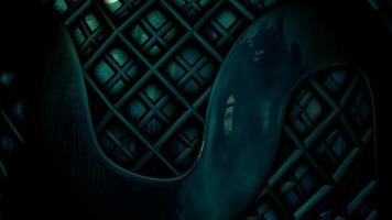 Terrifying Reflection of a Moonlit Night with a Large Haunted House, Looped Cinematic Background, Figures video