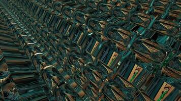 Figures, Unique Background, Technological Template, Luxury Design, Exclusive, Rotation video