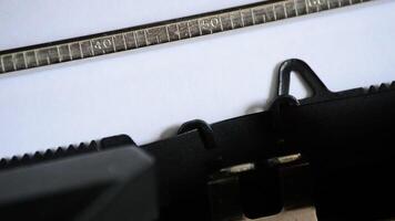Typing the word SICK with an old manual typewriter video