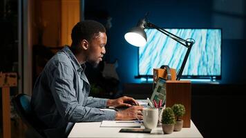 Consultant examining constitutional balance records and expenditure figures for regular accounting evaluation. Financial analyst reviews corporate budgetary constraints. Camera B. photo
