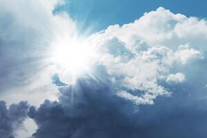 Sky and clouds for backgrounds, outdoors, nebula, nimbus, light photo