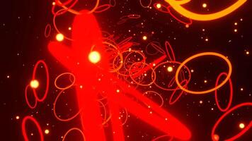 Orange and Red Abstract Luminverse Background VJ Loop in 4K video