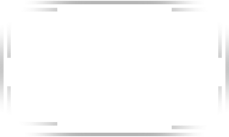 Luxury Silver rectangular frame for elegant and professional use png